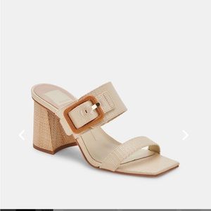 Dolce Vita Posy Heels Wheat Raffia